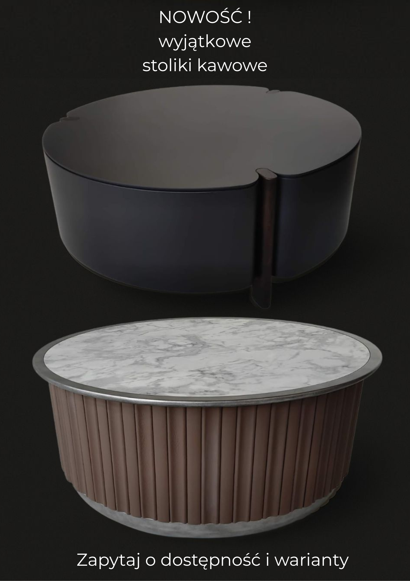 Wyjątkowe stoliki kawowe - Nowość